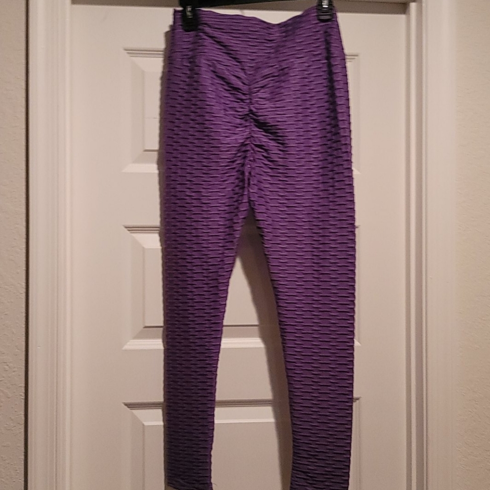 Purple tic tok leggings